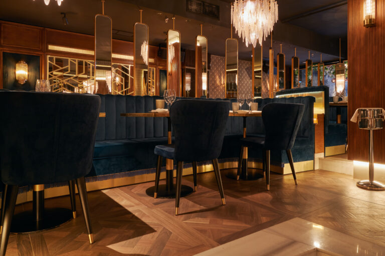 japanease authentic room inside elegant restaurant with warm atmosphere